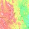 Chihuahua topographic map, elevation, relief