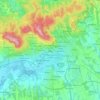 Pécs topographic map, elevation, relief