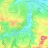 Compton Dando topographic map, elevation, relief
