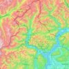 Verbano-Cusio-Ossola topographic map, elevation, relief