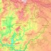 Bragança District topographic map, elevation, relief