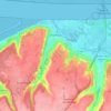 Honfleur topographic map, elevation, relief