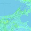 Orleans Parish topographic map, elevation, relief