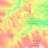 Badlands National Park topographic map, elevation, relief