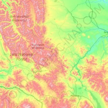 Lewis And Clark County Map Lewis And Clark County Topographic Map, Elevation, Relief
