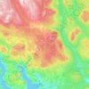 Hedmark topographic map, elevation, relief