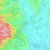 Miskolc topographic map, elevation, relief