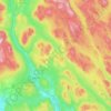 Hedmark topographic map, elevation, relief