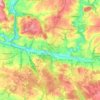 Baud topographic map, elevation, relief