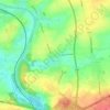 Viesville topographic map, elevation, relief