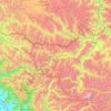 Kargil topographic map, elevation, relief