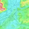 Metz topographic map, relief map, elevations map