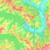 Lake Ozark topographic map, elevation, relief