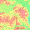 Saline County topographic map, elevation, relief