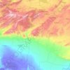 Khenchela topographic map, elevation, relief