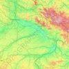 Lower Bavaria topographic map, elevation, relief