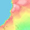 Lislorkan North topographic map, relief map, elevations map