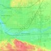 Mishawaka topographic map, elevation, relief