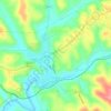 English topographic map, elevation, relief