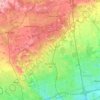 Richmond Hill topographic map, relief map, elevations map