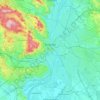 Budapest topographic map, elevation, relief