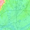 Clarksville topographic map, elevation, relief