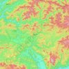 Nantan topographic map, elevation, relief
