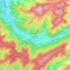 Saulxures-sur-Moselotte topographic map, elevation, relief