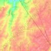 Chastre topographic map, elevation, relief