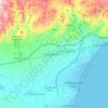 Vícar topographic map, elevation, relief