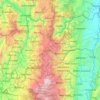 Caldas topographic map, elevation, relief