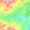 Zurgena topographic map, elevation, relief