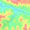Roan Mountain topographic map, elevation, relief