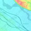 Utebo topographic map, elevation, relief