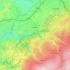 Eupen topographic map, relief map, elevations map