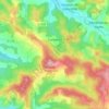 Corbières topographic map, elevation, relief