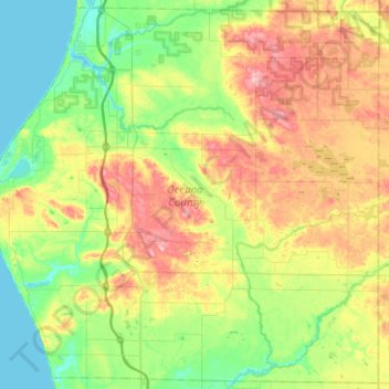 Oceana County Michigan Map Oceana County Topographic Map, Elevation, Relief