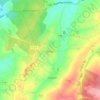 Praslin topographic map, elevation, relief