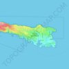 Lampedusa topographic map, elevation, relief