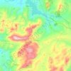 Grazalema topographic map, elevation, relief