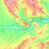 Alhama de Aragón topographic map, elevation, relief