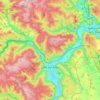 Lohr am Main topographic map, elevation, relief