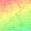 Purnia district topographic map, elevation, relief