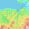 Malvik topographic map, elevation, relief