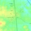 Haubstadt topographic map, elevation, relief
