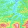 Limoux topographic map, elevation, relief