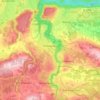 Rottenbuch topographic map, elevation, relief
