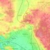 Niederau topographic map, elevation, relief