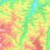 Crimmitschau topographic map, elevation, relief