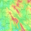 Valongo topographic map, elevation, relief